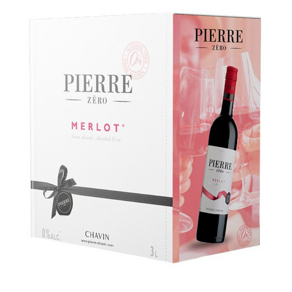 Pierre Zero Merlot Rødvin Bag-in-Box 3 liter - Bottle Hero