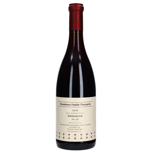 2018 Clendenen Family Vineyards Grenache Rancho La Cuna Santa Ynez Valley - Bottle Hero