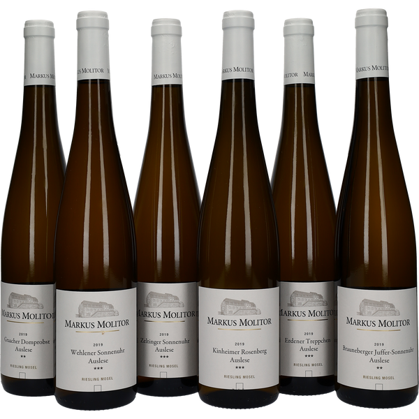 2019 Markus Molitor Riesling Auslese Weiße Kapsel Box - Bottle Hero