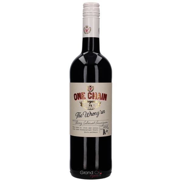 2021 One Chain Vineyards The Wrong Un' Shiraz Cabernet - Bottle Hero