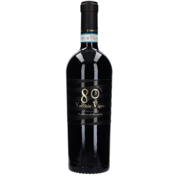 2023 Cignomoro 80 Vecchie Vigne Primitivo di Manduria Old Vines - Bottle Hero