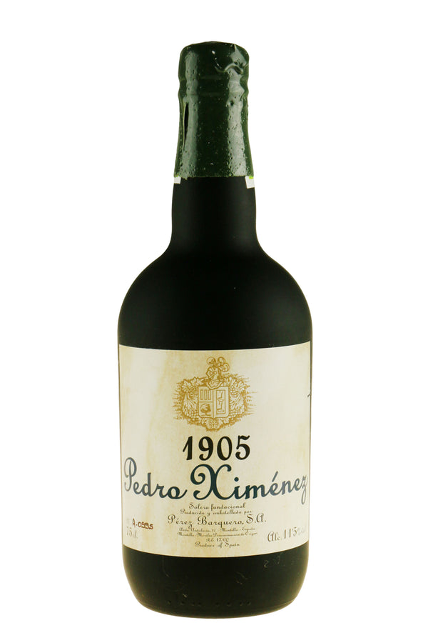 Barquero Pedro Ximenez Soleras 1905  - Bottle Hero