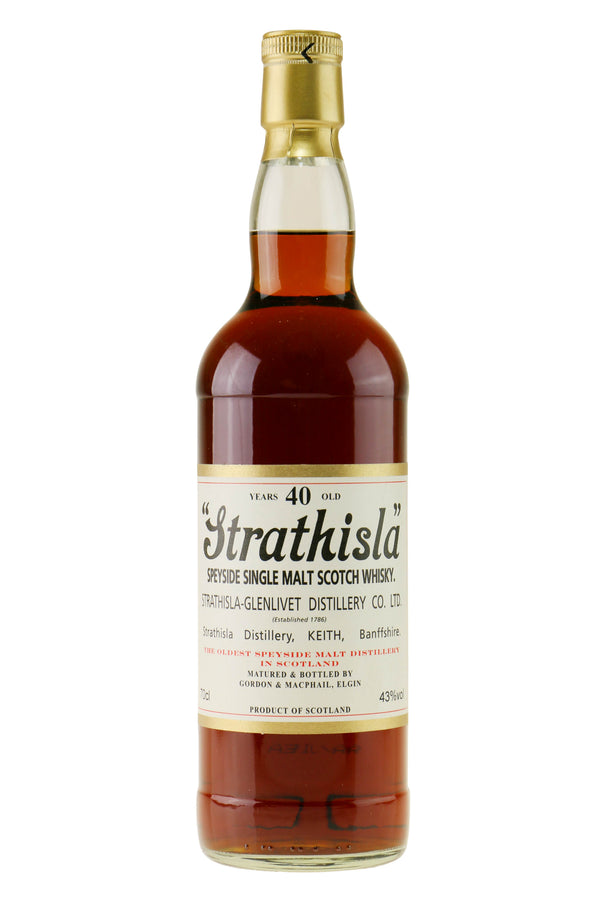 Strathisla Distillery Labels 40 years - Bottle Hero