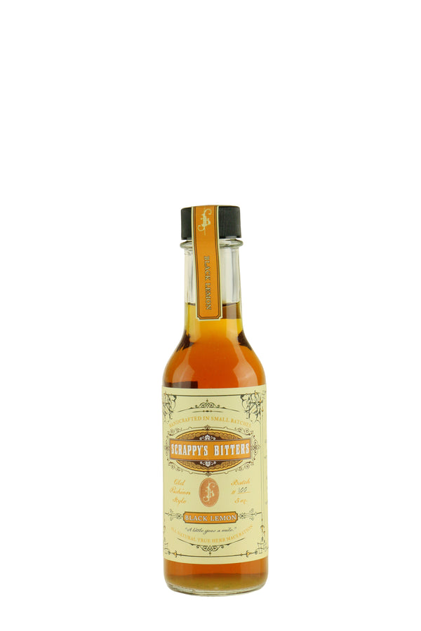 Scrappys Bitters Black Lemon - Bottle Hero