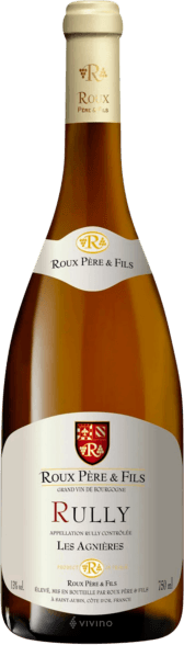 Domaine Roux, Rully Blanc Les Agnieres, 2022 - Bottle Hero