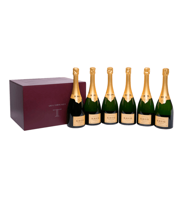 Krug Grande Cuvée Vertical Presentation Case (Éditions 161-166) - 6 flasker - Bottle Hero