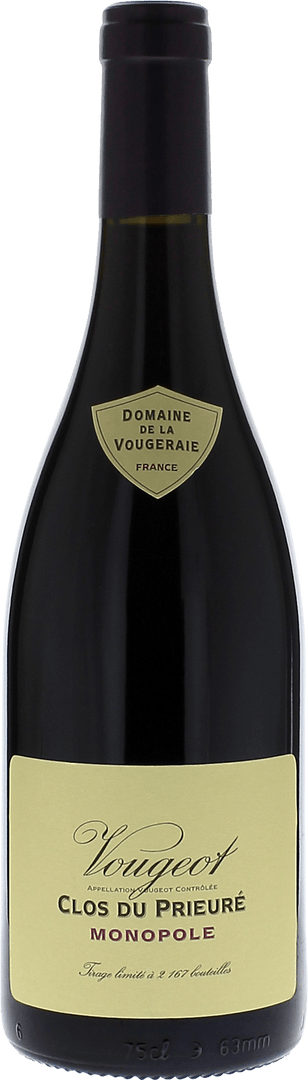 Vougeot 1er Cru Les Cras Domaine Vougeraie, 2023 - Bottle Hero