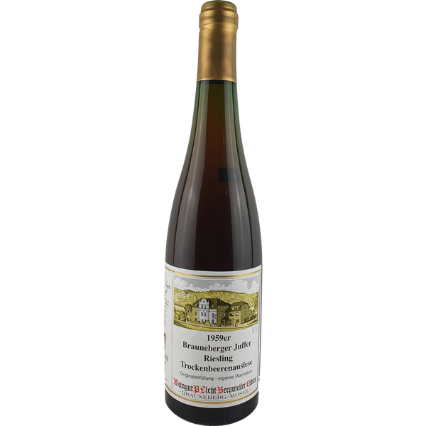 Licht-Bergweiler Erben - Brauneberger Juffer Riesling Trockenbeerenauslese Goldkapsel  1959 - 0,7 l - Bottle Hero