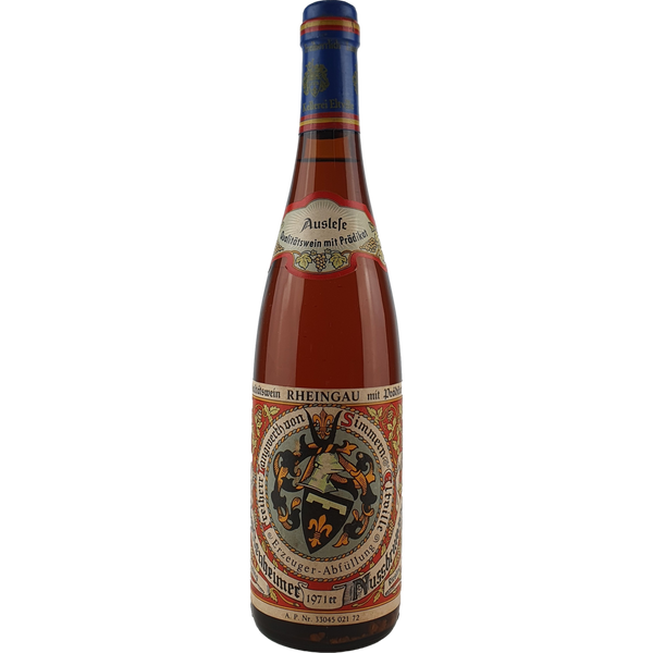 Freiherr Langwerth von Simmern - Hattenheimer Nussbrunnen Riesling Auslese   1971 - 0,7 l - Bottle Hero