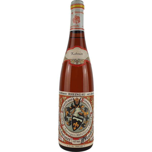 Freiherr Langwerth von Simmern - Hattenheimer Nussbrunnen Riesling Kabinett   1974  - 0,7 l - Bottle Hero