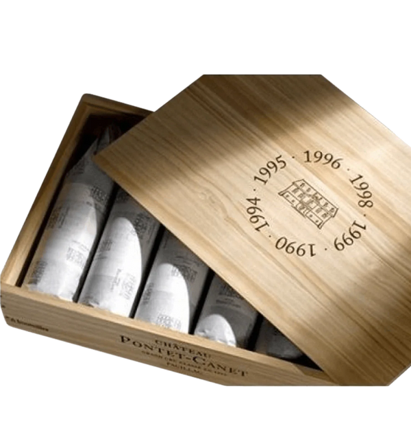Château Pontet-Canet : Caisse Millésimes 1990-1994-1995-1996-1998-1999 - Bottle Hero