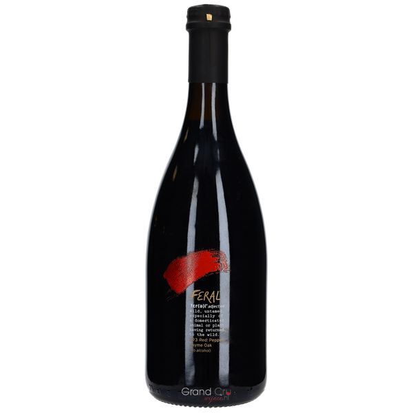 Feral No. 3 Red - Black Pepper Thyme Oak 0% - Bottle Hero
