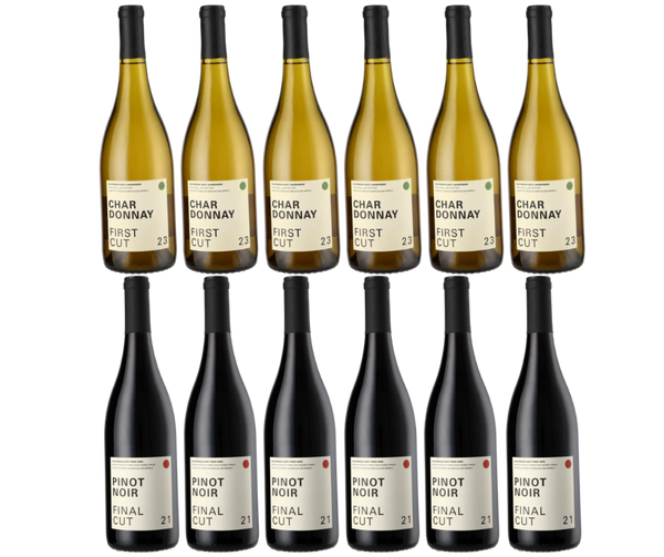 6 First Cut Chardonnay + 6 Final Cut Pinot Noir