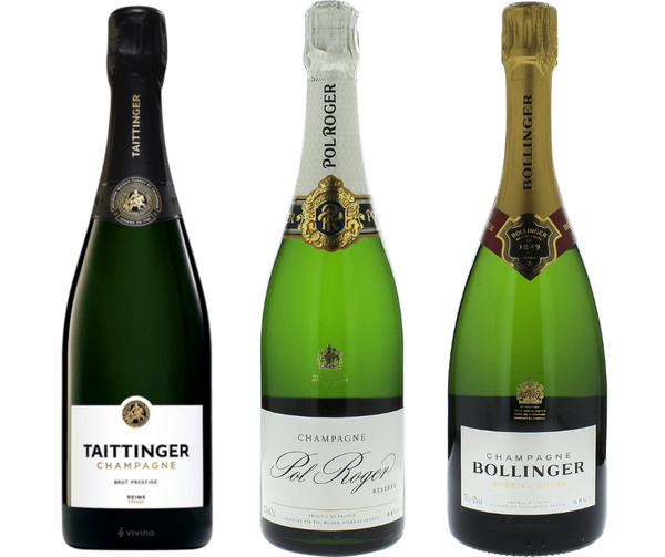 Smagekasse - Klassisk Champagne Trio