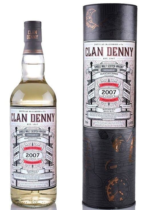 Clan Denny  Glentauchers 12 år Single malt 48% - Bottle Hero