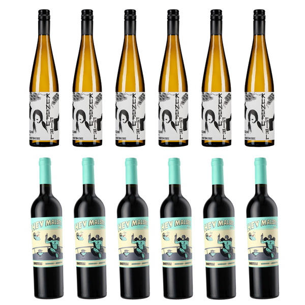 6 Kung Fu Girl Riesling + 6 Hey Malbec!