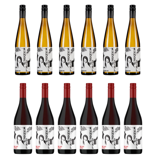 6 Kung Fu Girl Riesling + 6 Kung Fu Girl Pinot Noir
