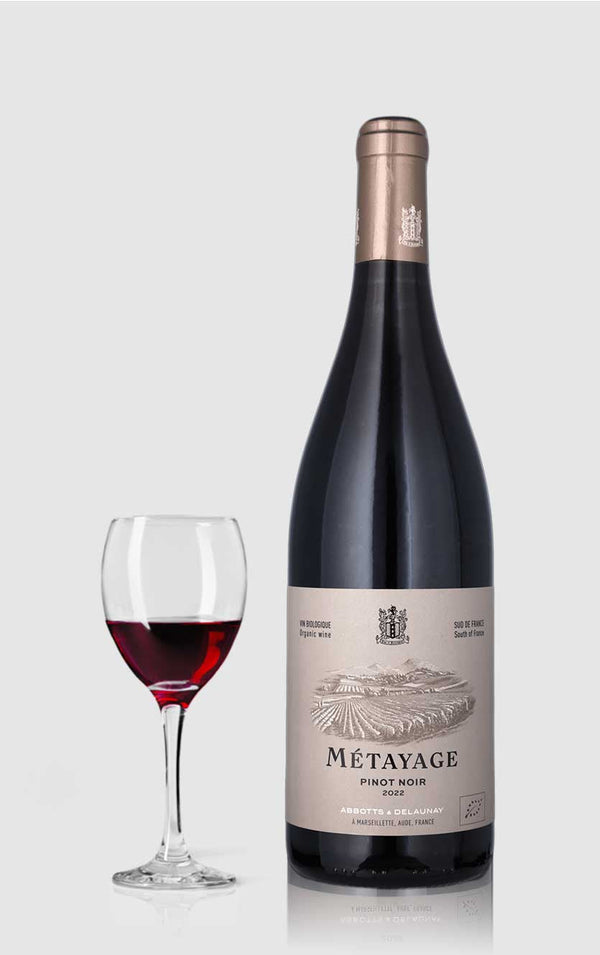 Abbotts & Delaunay Metayage Pinot Noir PAYS 2022 - Bottle Hero