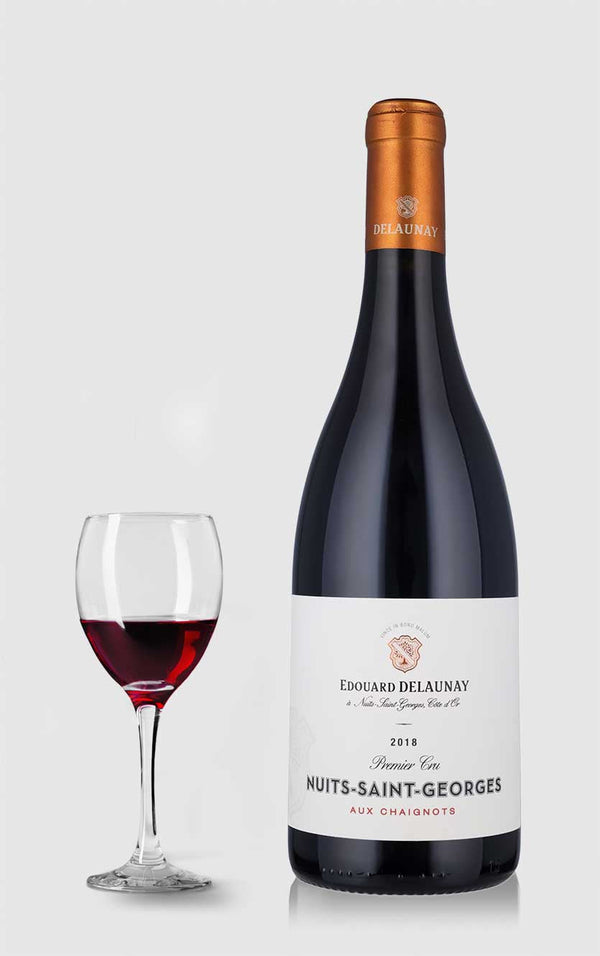 Edouard Delaunay Nuits Saint Georges 1. Cru Aux Chaignots 2018 - Bottle Hero