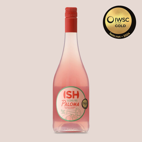 ISH Spirits, Alcohol-Free Paloma, 750 ml - Bottle Hero