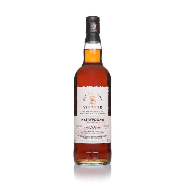 Signatory Vintage Whisky Company, Signatory Vintage Balmenach 10 år 57,1% - Bottle Hero