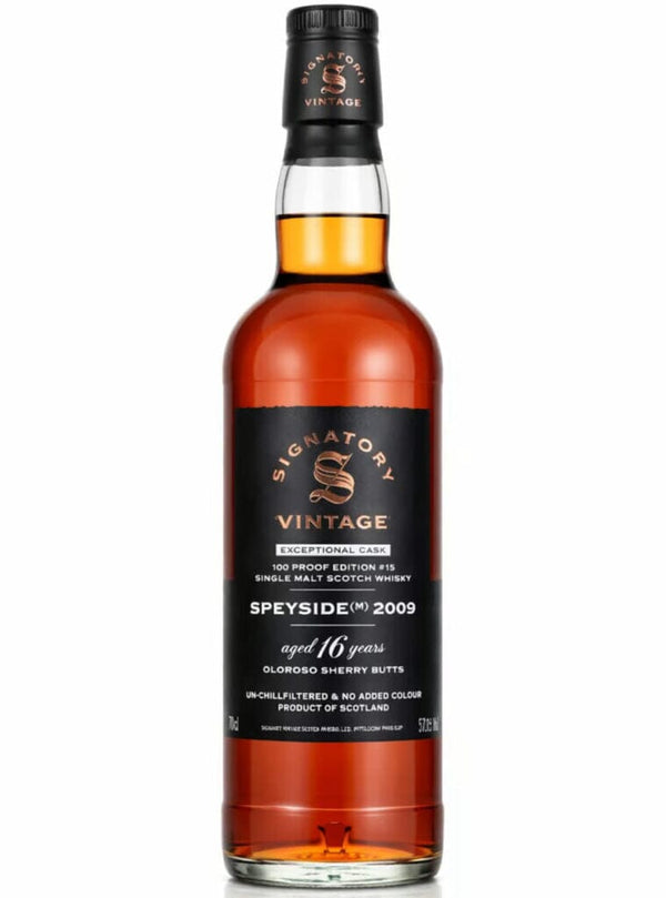 Signatory Vintage Whisky Company, Signatory Vintage Single Malt Exceptional Cask Speyside 2008 17 År 57,1% - Bottle Hero