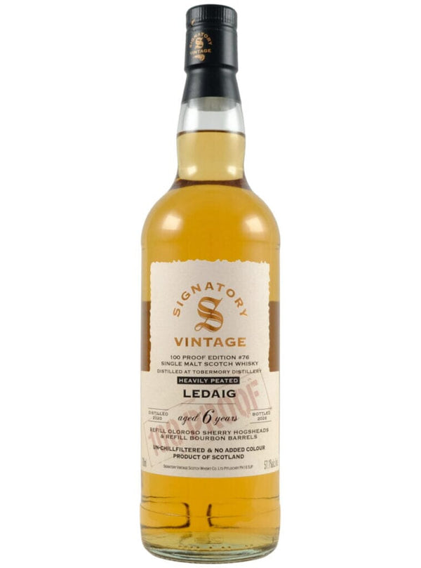 Signatory Vintage Whisky Company, Signatory Ledaig 2020/2026 6 År 57,1% - Bottle Hero