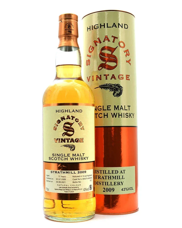 Signatory Vintage Whisky Company, Strathmill 2009/2021 Signatory Vintage 12 år 43% - Bottle Hero