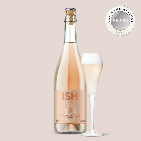 ISH Spirits, Alcohol-Free Sparkling Rosé, 750 ml - Bottle Hero