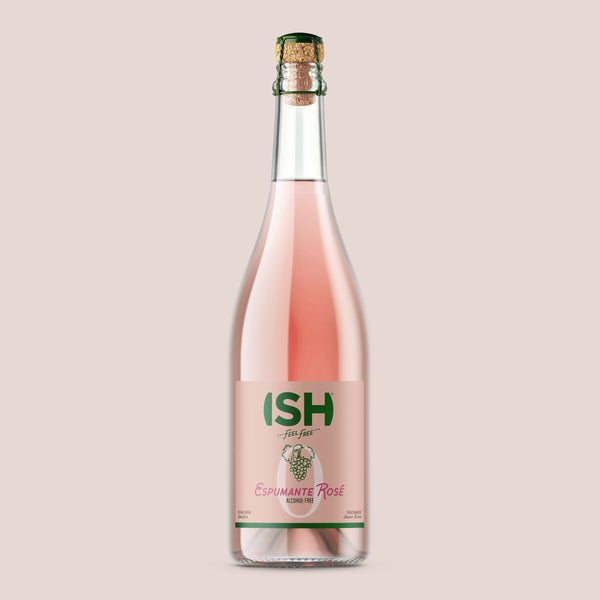 ISH Spirits, Alcohol-Free Espumante Rosé, 750 ml - Bottle Hero