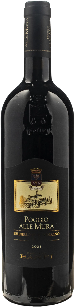 Banfi Brunello di Montalcino Poggio alle Mura 2021 - Bottle Hero