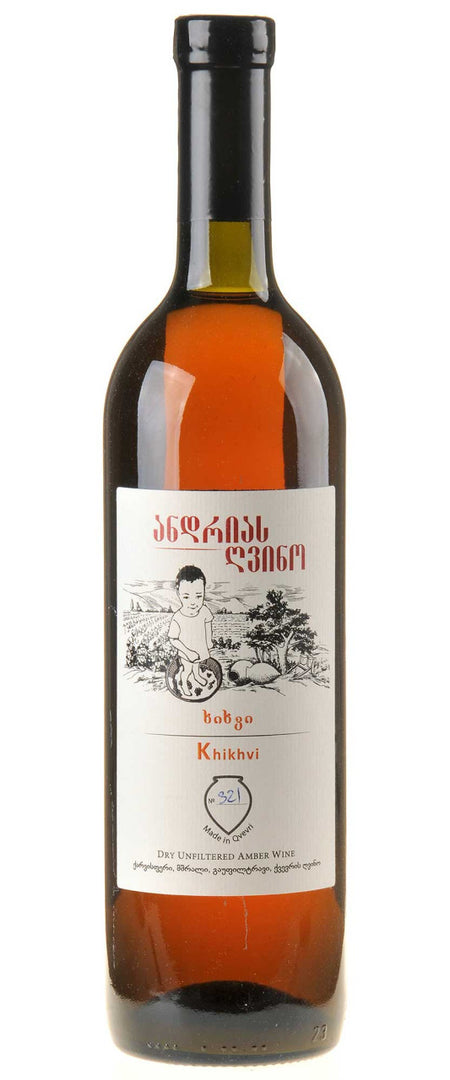 Andrias Gvino Khikhvi Dry Amber Wine 2022 white - Bottle Hero