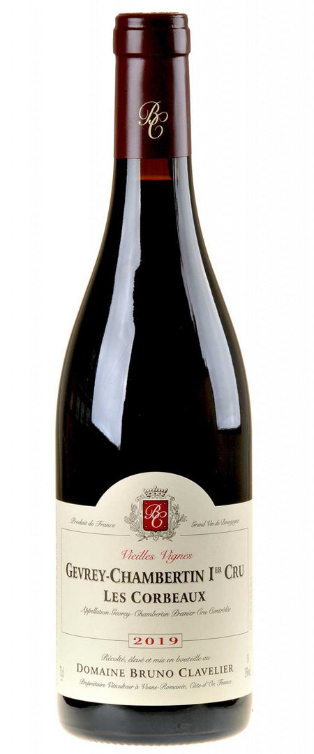 Bruno Clavelier Gevrey-Chambertin 1er Cru Les Corbeaux Bio 2019 - Bottle Hero