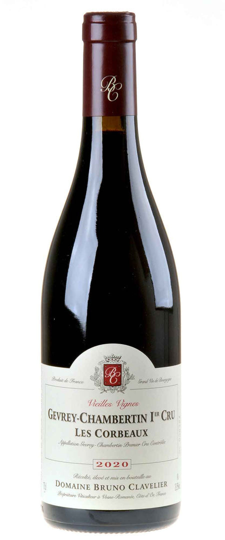 Bruno Clavelier Gevrey-Chambertin 1er Cru Les Corbeaux Bio 2020 - Bottle Hero