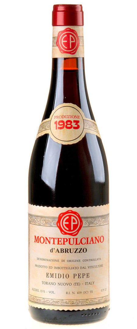 Emidio Pepe Montepulciano d'Abruzzo Selezione VV Bio 1983 - Bottle Hero