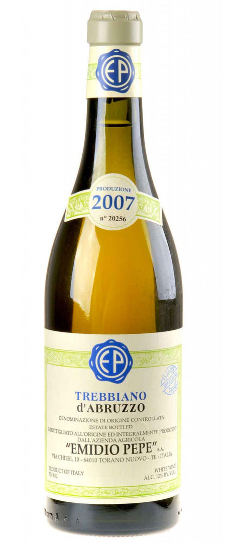 Emidio Pepe Trebbiano d'Abruzzo Selezione VV Bio 2007 white - Bottle Hero