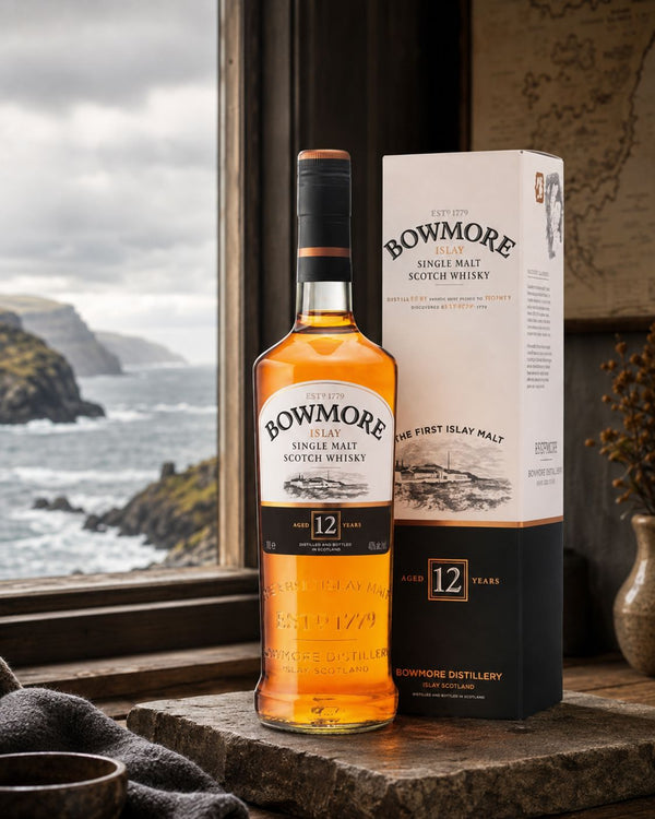 Bowmore Destillery, Bowmore 12 år Single Malt Whisky 40% - Bottle Hero