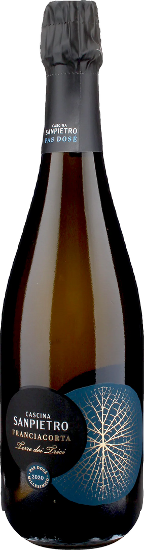 Cascina San Pietro Franciacorta Pas Dose Cuvee Terre dei Trici 2020 - Bottle Hero