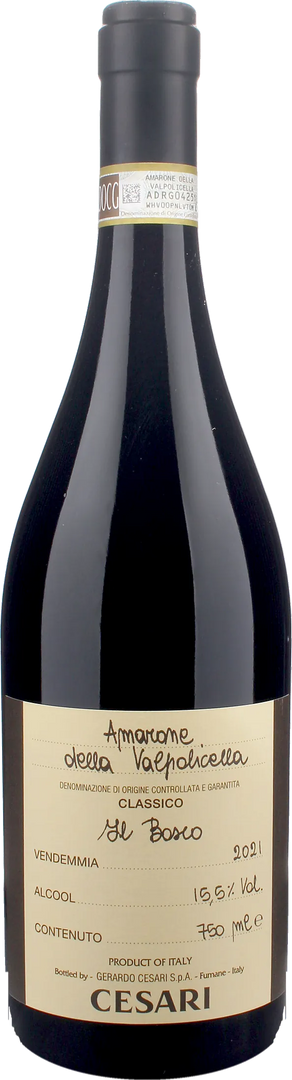 Cesari Amarone della Valpolicella Classico Il Bosco 2021 - Bottle Hero