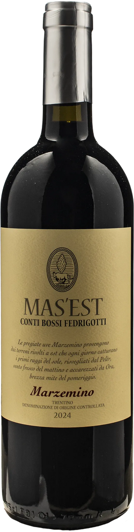 Conti Bossi Fedrigotti Mas'Est Marzemino 2024 - Bottle Hero