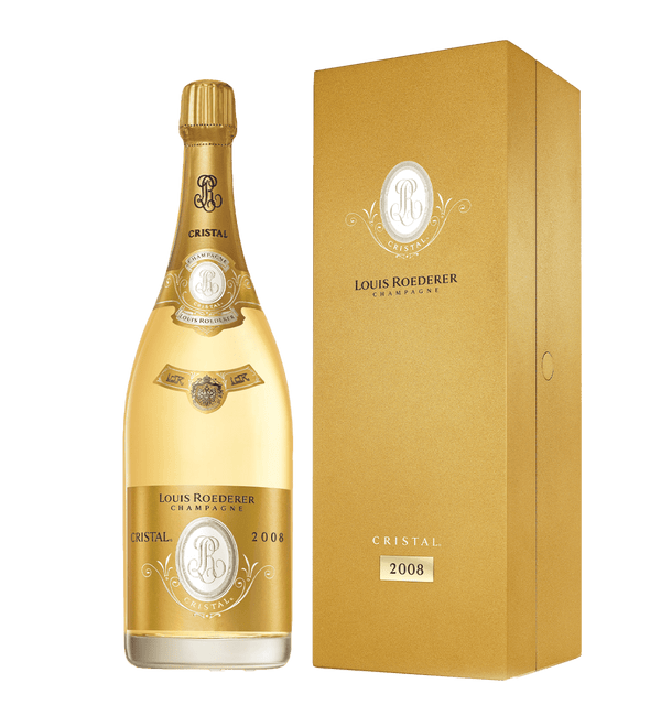 Louis Roederer Cristal 2008 Magnum gaveæske - Bottle Hero
