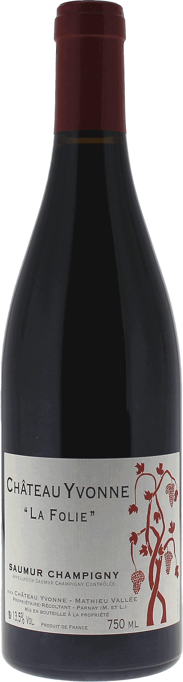 Cuvée La Folie Château Yvonne Saumur Champigny, 2023