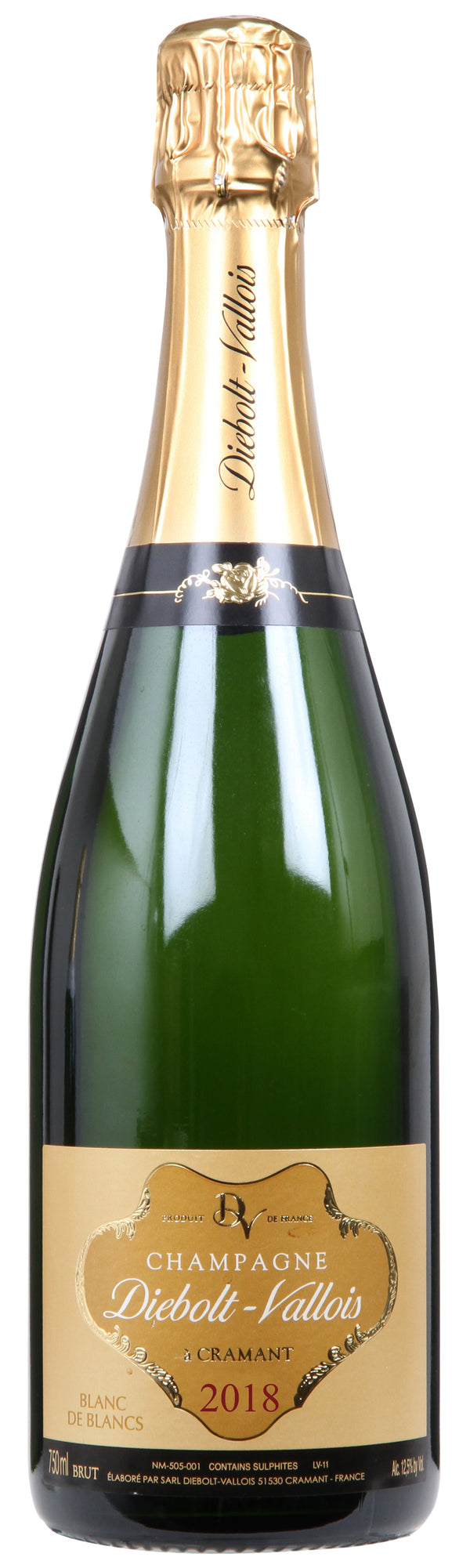 Champagne Diebolt-Vallois, Champagne Blanc de Blancs Brut Millésimé, 2018 - bottlehero.dk
