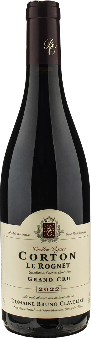 Domaine Bruno Clavelier Corton Grand Cru Le Rognet Vieilles Vignes 2022