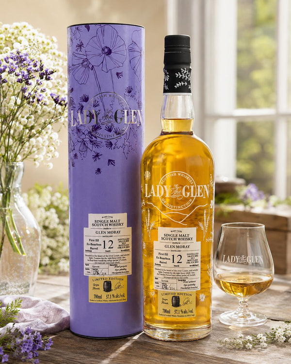 Glen Moray Destillery, Lady Of The Glen Glen Moray 12 År 2008/2021  57,1% - Bottle Hero