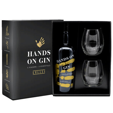 Gölles Edlen Brand & Feinen Essig, Hands on Gin sæt m/2 glas i gaveæske - bottlehero.dk