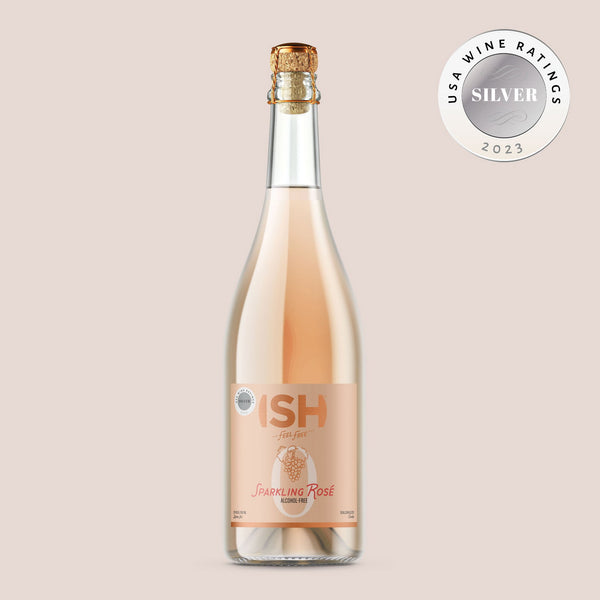 ISH Spirits, Alcohol-Free Sparkling Rosé, 750 ml - Bottle Hero