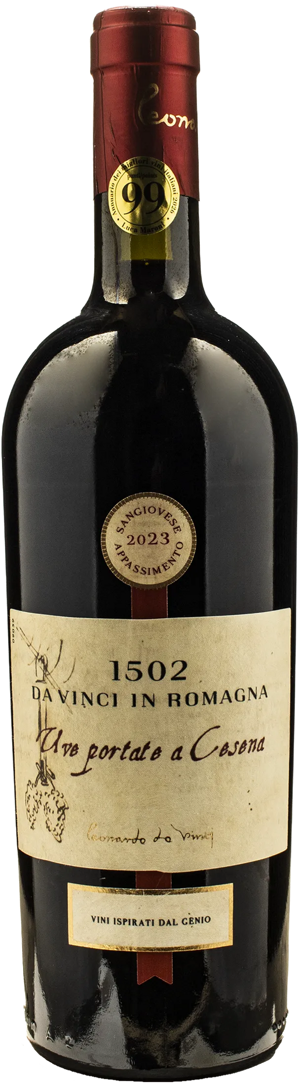 Leonardo da Vinci 1502 Sangiovese Passito Uve Portate a Cesena 2023