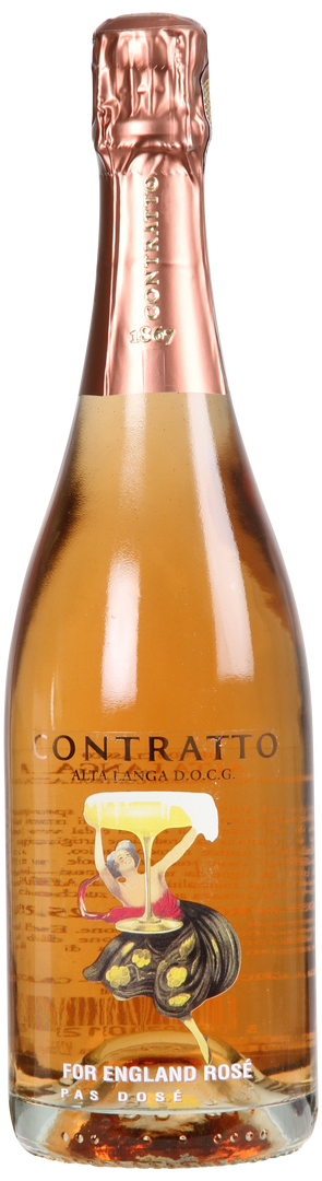 Contratto, Alta Langa For England Rosé Pas Dosé ØKO, 2019 - Bottle Hero