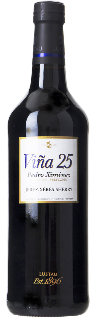 Emilio Lustau, Sherry Pedro Ximenez Viña 25 - bottlehero.dk